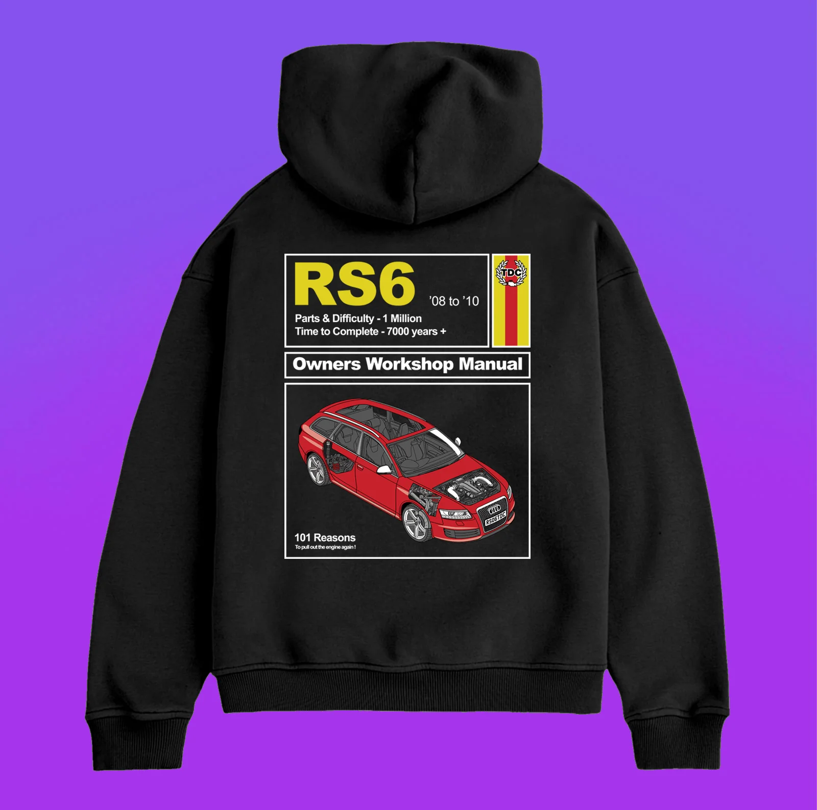 Hoodie | RS6 Black - Image 3