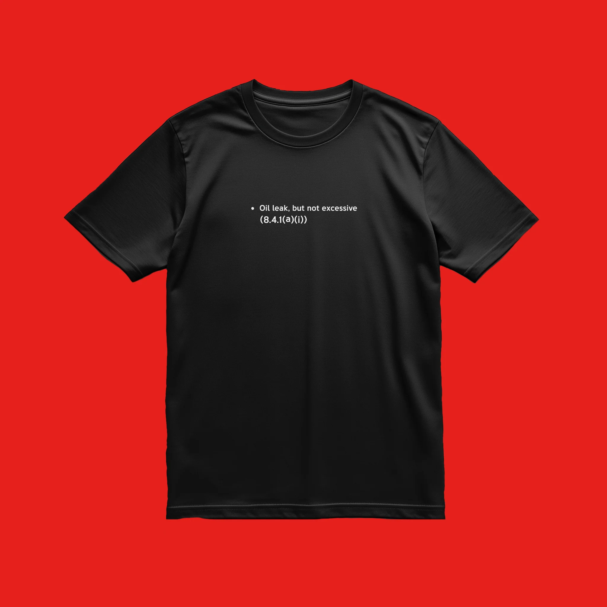T-Shirt | Oil Leak (Bundle with Air Freshener and Sticker) - Image 3