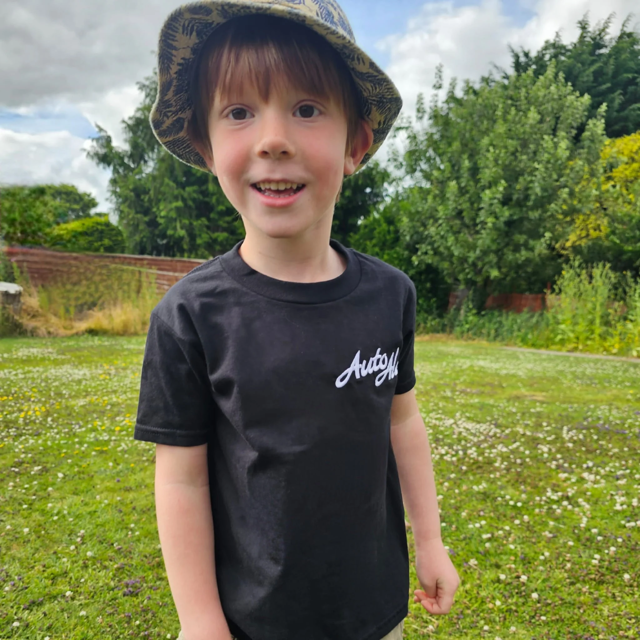 T-Shirt | Child AutoAlex Embroidered - Black - Image 3